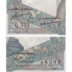 F 41-26 - 07/04/1949 - 1000 francs - Minerve et Hercule - Série Q.551 - Etat : TTB-
