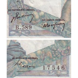 F 41-28 - 01/09/1949 - 1000 francs - Minerve et Hercule - Série B.589 - Etat : TTB-
