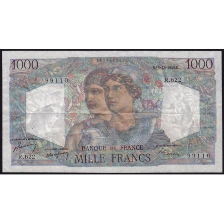 F 41-30 - 15/12/1949 - 1000 francs - Minerve et Hercule - Série R.622 - Etat : TB+