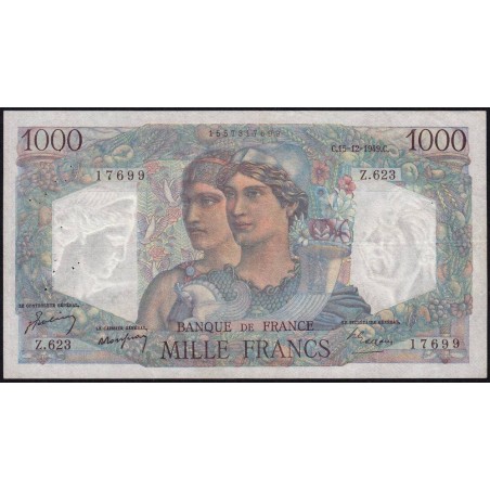 F 41-30 - 15/12/1949 - 1000 francs - Minerve et Hercule - Série Z.623 - Etat : TTB
