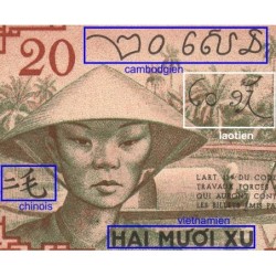 Indochine Française - Pick 86c - 20 cents - Série AB - 1942 - Etat : SPL