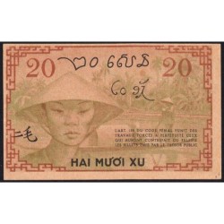 Indochine Française - Pick 86d - 20 cents - Série BC - 1943 - Etat : NEUF