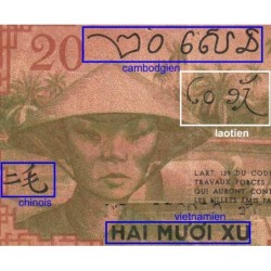 Indochine Française - Pick 86d - 20 cents - Série BG - 1943 - Etat : TTB