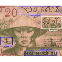 Indochine Française - Pick 86d - 20 cents - Série BO - 1943 - Etat : TB+