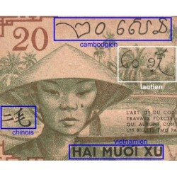 Indochine Française - Pick 86d - 20 cents - Série BS - 1943 - Etat : TTB