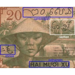 Indochine Française - Pick 86d - 20 cents - Série BS - 1943 - Etat : TTB