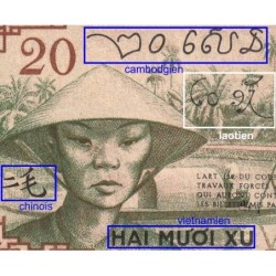 Indochine Française - Pick 86d - 20 cents - Série BT - 1943 - Etat : TTB-