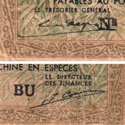 Indochine Française - Pick 86d - 20 cents - Série BU - 1943 - Etat : B
