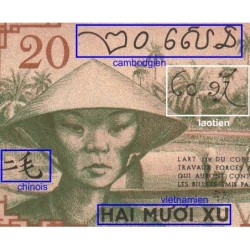 Indochine Française - Pick 86d - 20 cents - Série BV - 1943 - Etat : NEUF