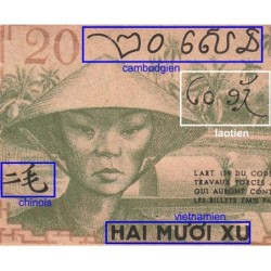 Indochine Française - Pick 86d - 20 cents - Série BV - 1943 - Etat : TB+