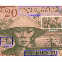 Indochine Française - Pick 86d - 20 cents - Série BX - 1943 - Etat : NEUF