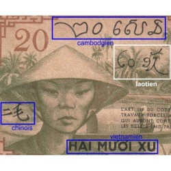 Indochine Française - Pick 86d - 20 cents - Série BX - 1943 - Etat : TB+