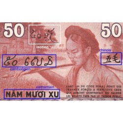 Indochine Française - Pick 87d - 50 cents - Série CD - 1943 - Etat : pr.NEUF