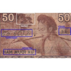 Indochine Française - Pick 87d - 50 cents - Série DV - 1943 - Etat : B