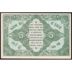 Indochine Française - Pick 88a_1 - 5 cents - Série C - 1943 - Etat : NEUF