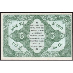 Indochine Française - Pick 88a_2 - 5 cents - Série AH - 1943 - Etat : NEUF