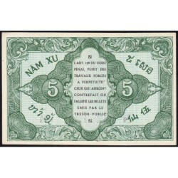 Indochine Française - Pick 88a_2 - 5 cents - Série AH - 1943 - Etat : NEUF