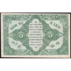 Indochine Française - Pick 88a_2 - 5 cents - Série AH - 1943 - Etat : SUP+