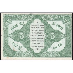 Indochine Française - Pick 88a_2 - 5 cents - Série AI - 1943 - Etat : SPL