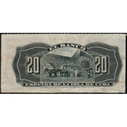 Cuba - Pick 53a - 20 centavos - Série I - 15/02/1897 - Etat : TTB+