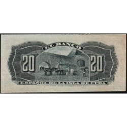Cuba - Pick 53a - 20 centavos - Série I - 15/02/1897 - Etat : SPL