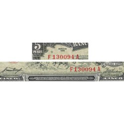 Cuba - Pick 91a - 5 pesos - Série F A - 1958 - Etat : pr.NEUF
