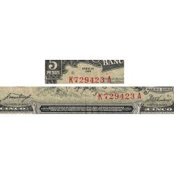 Cuba - Pick 91a - 5 pesos - Série K A - 1958 - Etat : TTB