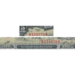 Cuba - Pick 91c - 5 pesos - Série R A - 1960 - Etat : TB+