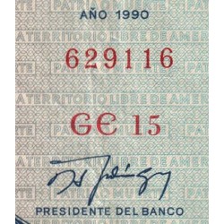 Cuba - Pick 105c_4 - 20 pesos - Série GE 15 - 1990 - Etat : TTB