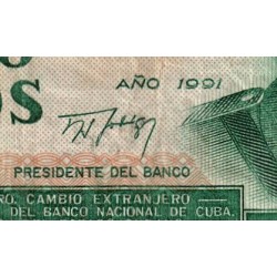 Cuba - Pick 108a - 5 pesos - Série EB 07 - 1991 - Etat : TB