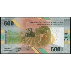 Etats de l'Afrique Centrale - Pick 700a - 500 francs - Série B0 - 2020 (2022) - Etat : NEUF