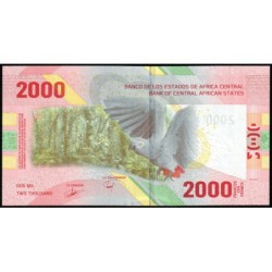 Etats de l'Afrique Centrale - Pick 702a - 2'000 francs - Série D7 - 2020 (2022) - Etat : NEUF