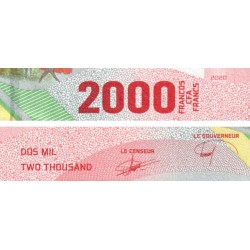 Etats de l'Afrique Centrale - Pick 702a - 2'000 francs - Série D7 - 2020 (2022) - Etat : NEUF