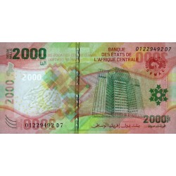 Etats de l'Afrique Centrale - Pick 702a - 2'000 francs - Série D7 - 2020 (2022) - Etat : NEUF