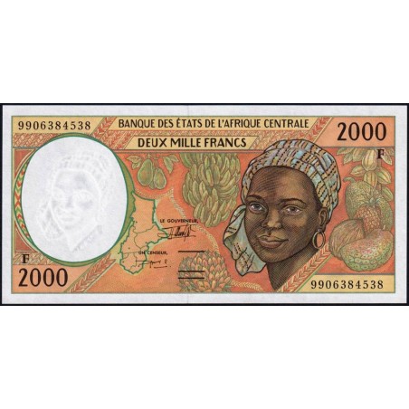 Centrafrique - Afr. Centrale - Pick 303Ff - 2'000 francs - 1999 - Etat : NEUF