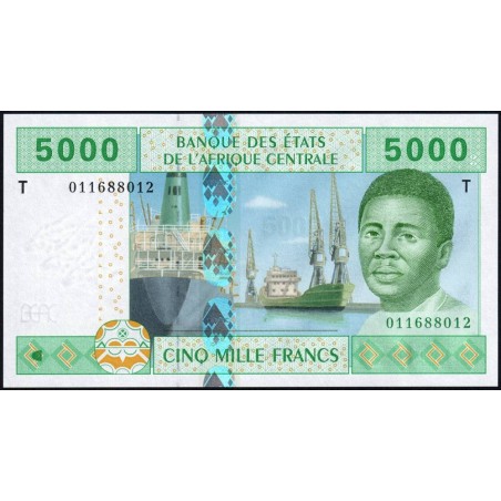 Congo (Brazzaville) - Afr. Centrale - Pick 109Ta - 5'000 francs - 2002 - Etat : NEUF