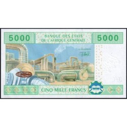 Congo (Brazzaville) - Afr. Centrale - Pick 109Ta - 5'000 francs - 2002 - Etat : NEUF