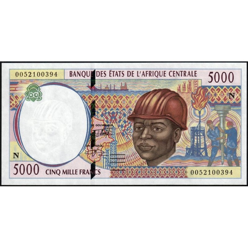 Guinée Equatoriale - Afr. Centrale - Pick 504Nf - 5'000 francs - 2000 - Etat : NEUF