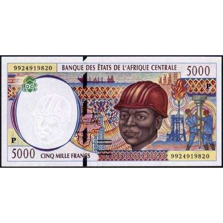 Tchad - Afrique Centrale - Pick 604Pe - 5'000 francs - 1999 - Etat : pr.NEUF