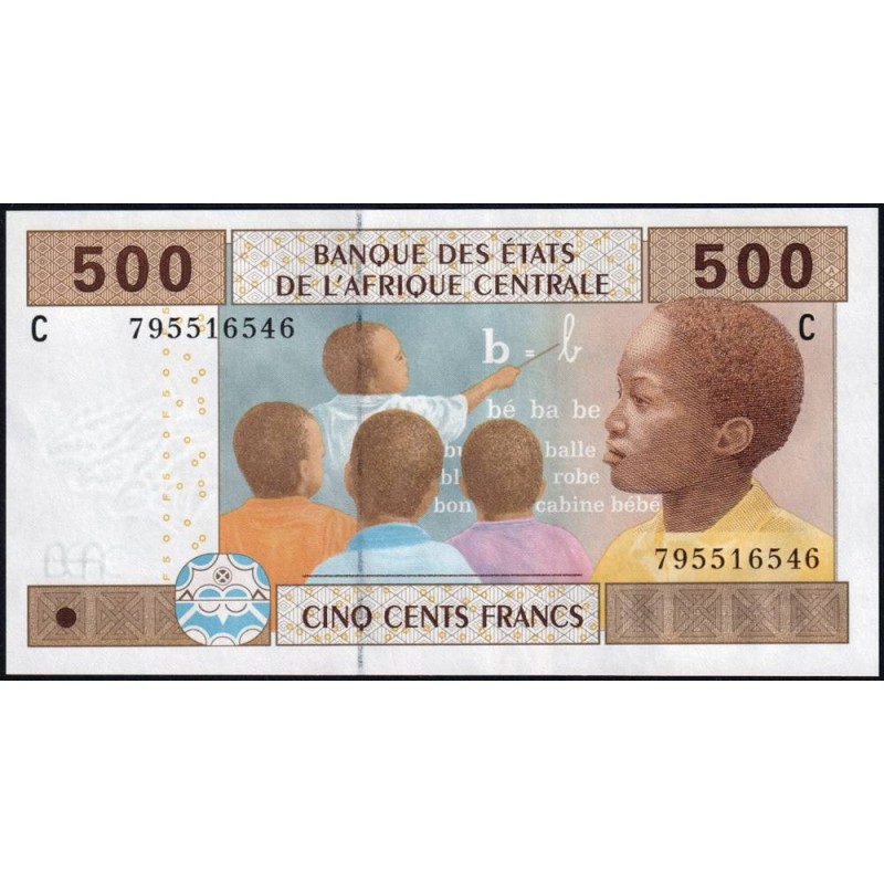 Tchad - Afrique Centrale - Pick 606Cd - 500 francs - 2002 (2017) - Etat : NEUF