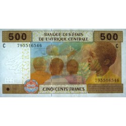 Tchad - Afrique Centrale - Pick 606Cd - 500 francs - 2002 (2017) - Etat : NEUF