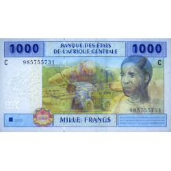 Tchad - Afrique Centrale - Pick 607Ce - 1'000 francs - 2002 (2021) - Etat : NEUF