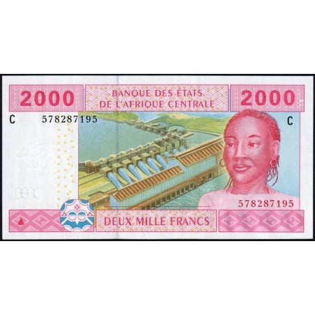 Tchad - Afrique Centrale - Pick 608Cd - 2'000 francs - 2002 (2017) - Etat : NEUF