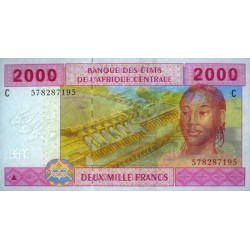 Tchad - Afrique Centrale - Pick 608Cd - 2'000 francs - 2002 (2017) - Etat : NEUF