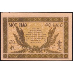 Indochine Française - Pick 89a_2 - 10 cents - Série CZ - 1944 - Etat : SPL