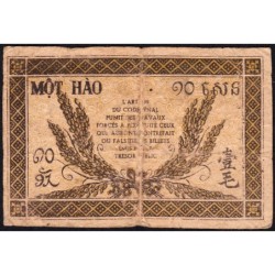 Indochine Française - Pick 89a_2 - 10 cents - Série GO - 1944 - Etat : B+