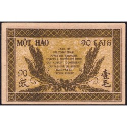 Indochine Française - Pick 89a_1 - 10 cents - Série XH - 1944 - Etat : pr.NEUF