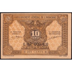 Indochine Française - Pick 89b - 10 cents - Série 6 BP - 1945 - Etat : pr.NEUF
