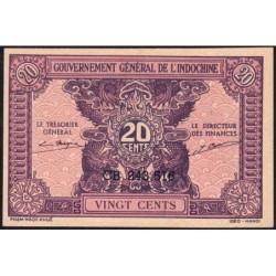 Indochine Française - Pick 90 - 20 cents - Série CB - 1944 - Etat : NEUF