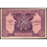 Indochine Française - Pick 90 - 20 cents - Série HC - 1944 - Etat : TTB